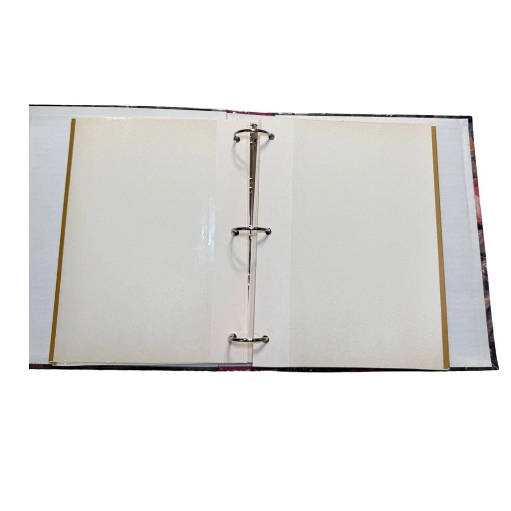 Vintage Floral Photo Album 3 Ring Binder 50 Sheets Dutch Still Life Pink Cottage